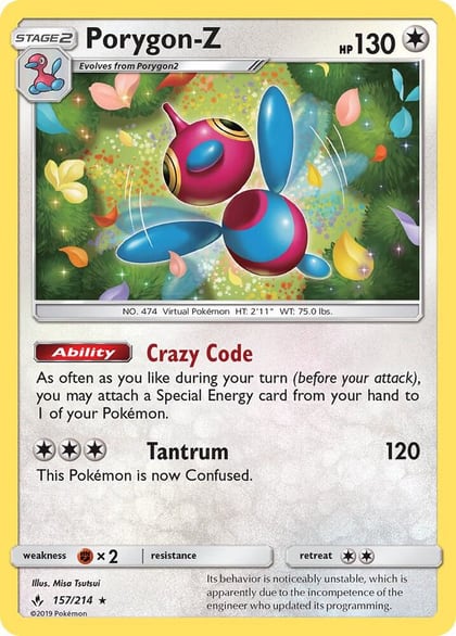 Porygon-Z, SM - Unbroken Bonds 157/214