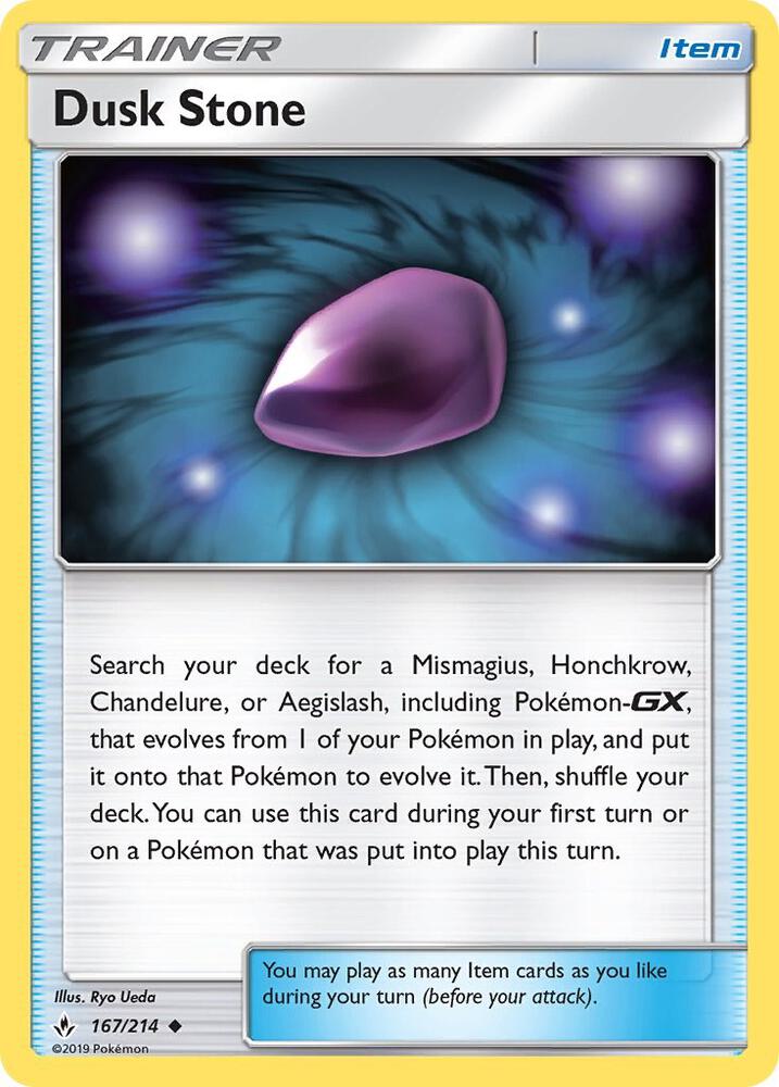 Dusk Stone, SM - Unbroken Bonds 167/214