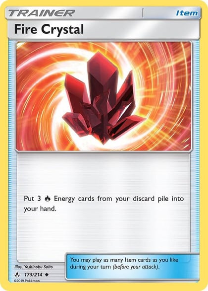 Fire Crystal, SM - Unbroken Bonds 173/214