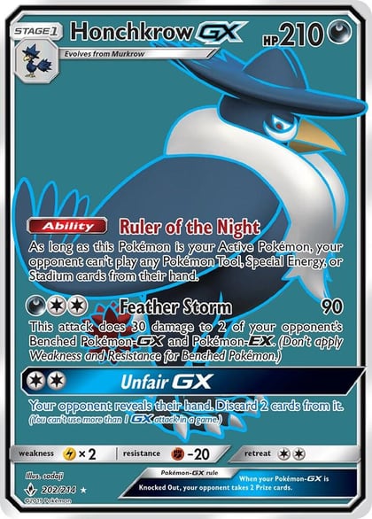 Honchkrow GX (Full Art), SM - Unbroken Bonds 202/214