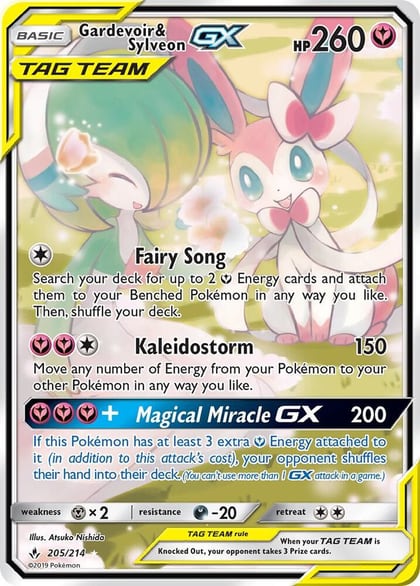 Gardevoir & Sylveon GX (205) (Alternate Full Art), SM - Unbroken Bonds 205/214