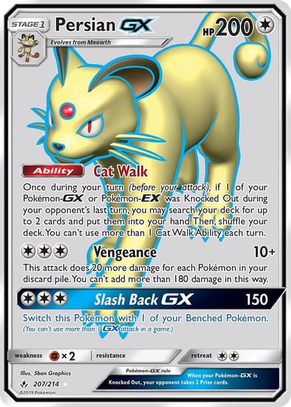 Persian GX (Full Art), SM - Unbroken Bonds 207/214
