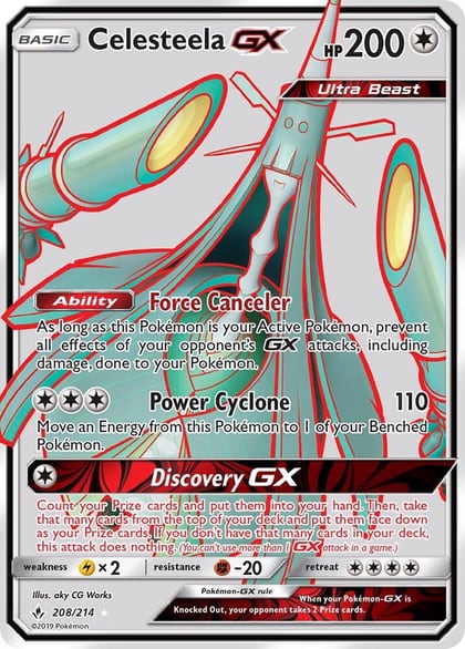Celesteela GX (Full Art), SM - Unbroken Bonds 208/214