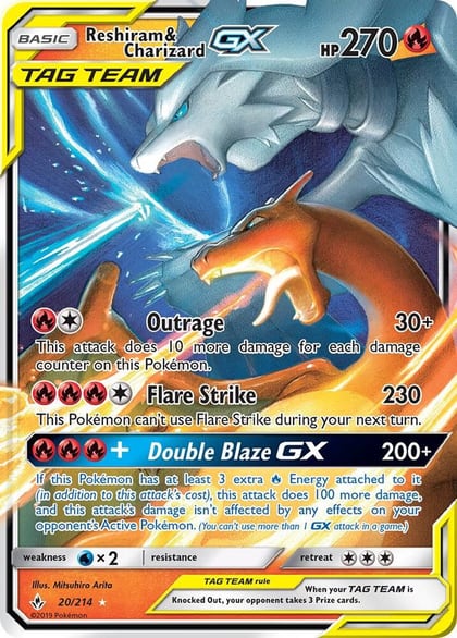 Reshiram & Charizard GX, SM - Unbroken Bonds 20/214