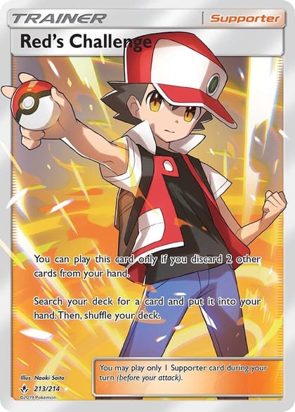 Red's Challenge (Full Art), SM - Unbroken Bonds 213/214
