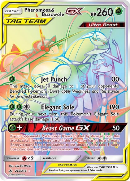 Pheromosa & Buzzwole GX (Secret), SM - Unbroken Bonds 215/214