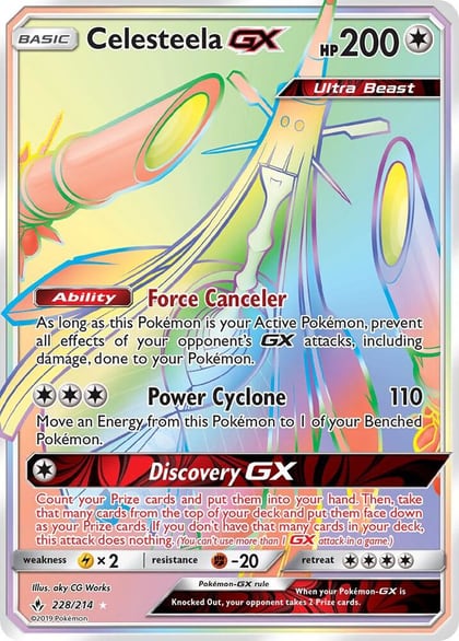 Celesteela GX (Secret), SM - Unbroken Bonds 228/214