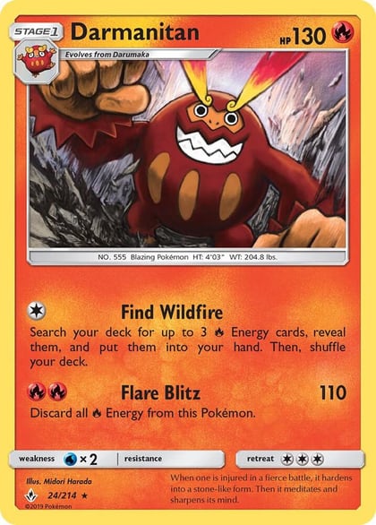 Darmanitan, SM - Unbroken Bonds 24/214
