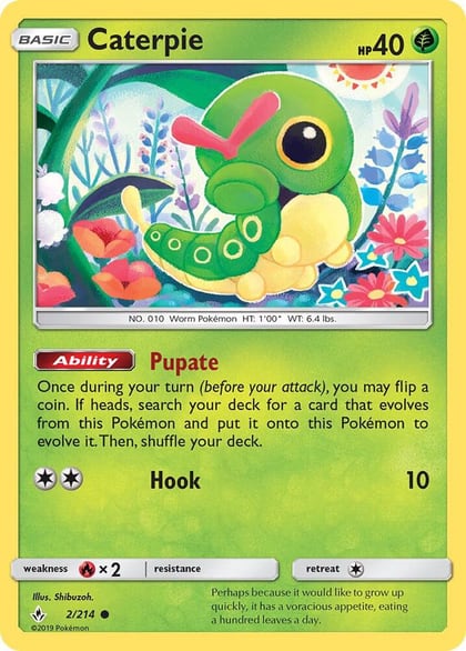 Caterpie, SM - Unbroken Bonds 2/214
