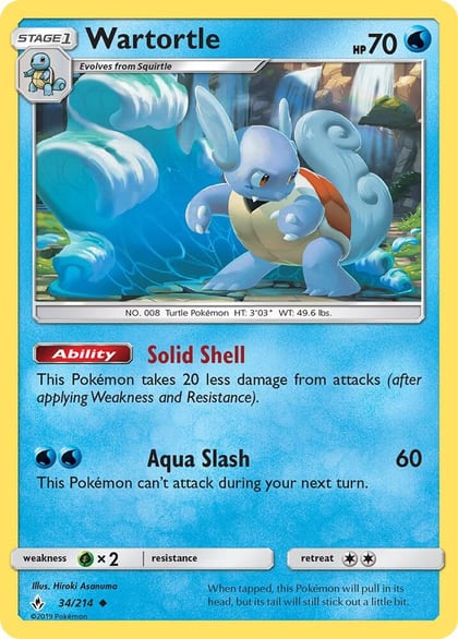 Wartortle, SM - Unbroken Bonds 34/214