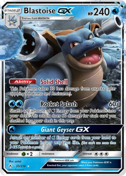 Blastoise GX, SM - Unbroken Bonds 35/214