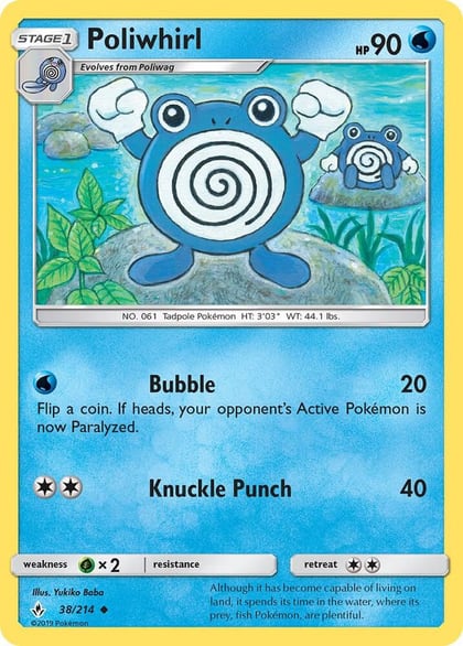 Poliwhirl, SM - Unbroken Bonds 38/214