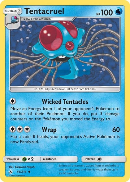 Tentacruel, SM - Unbroken Bonds 41/214