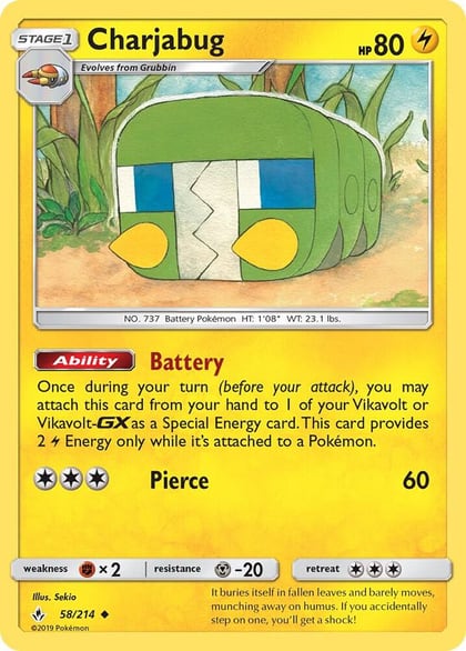 Charjabug, SM - Unbroken Bonds 58/214