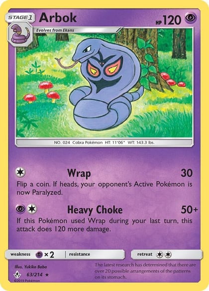Arbok, SM - Unbroken Bonds 63/214