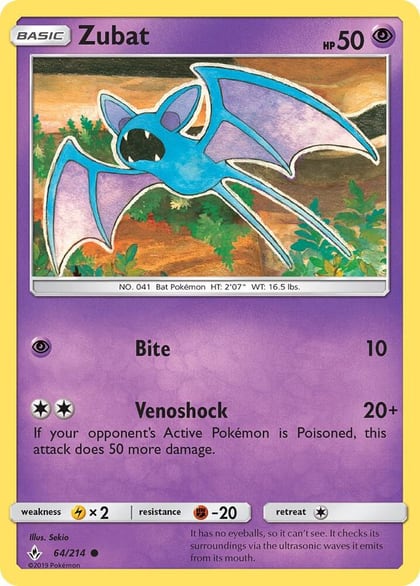 Zubat, SM - Unbroken Bonds 64/214