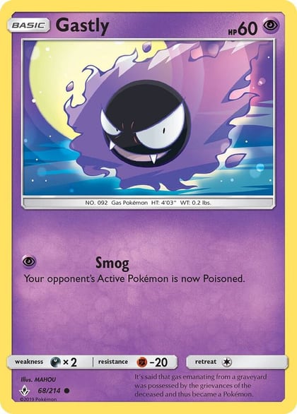 Gastly (68), SM - Unbroken Bonds 68/214