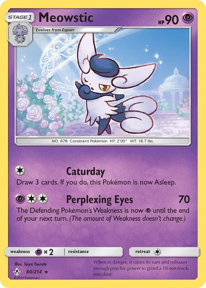 Meowstic, SM - Unbroken Bonds 80/214