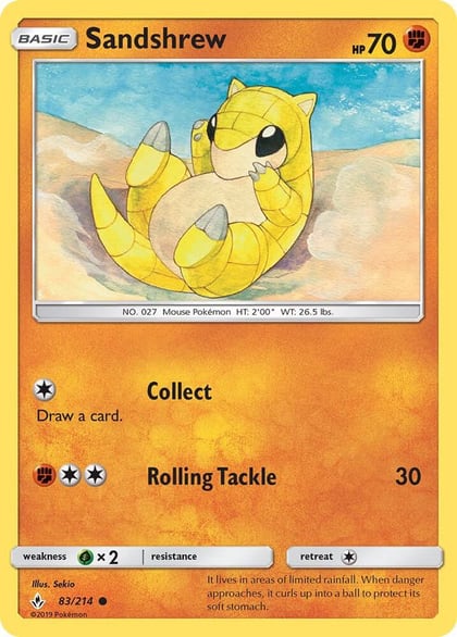 Sandshrew, SM - Unbroken Bonds 83/214