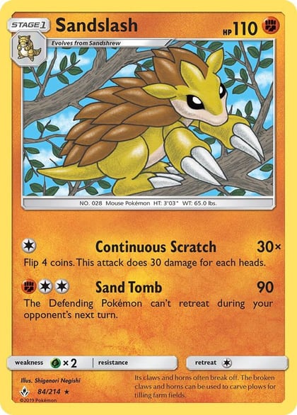 Sandslash, SM - Unbroken Bonds 84/214