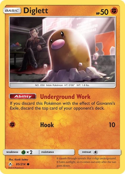 Diglett, SM - Unbroken Bonds 85/214