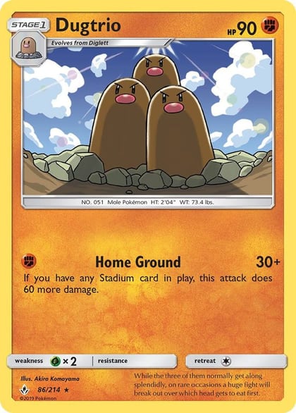 Dugtrio, SM - Unbroken Bonds 86/214