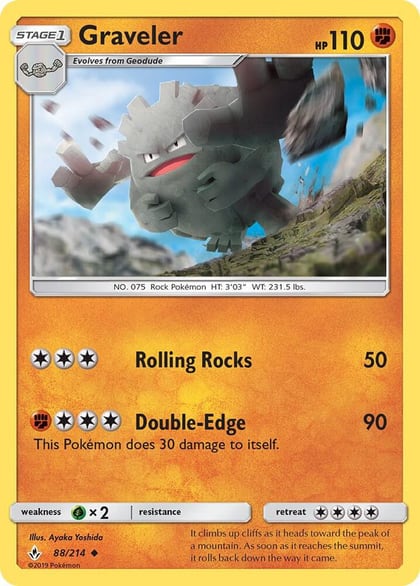 Graveler, SM - Unbroken Bonds 88/214