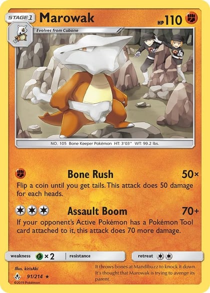 Marowak, SM - Unbroken Bonds 91/214