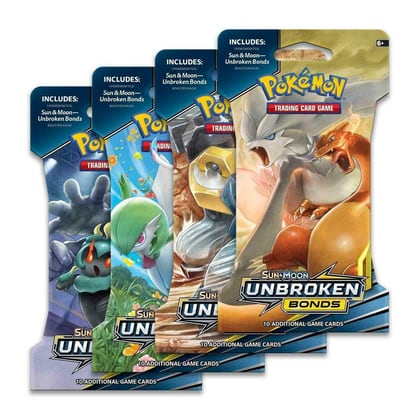 Unbroken Bonds Sleeved Booster Pack Art Bundle [Set of 4], SM - Unbroken Bonds P276585