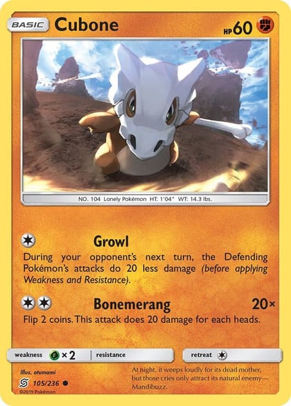 Cubone, SM - Unified Minds 105/236