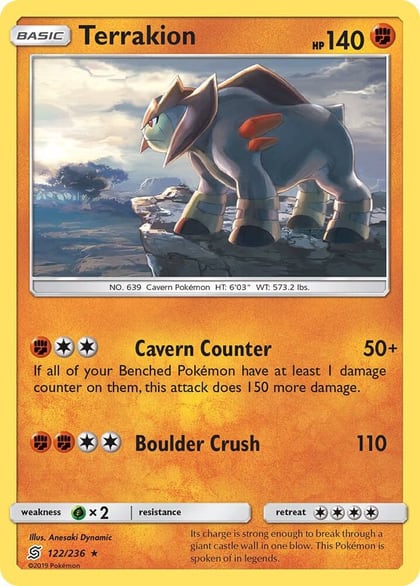 Terrakion, SM - Unified Minds 122/236