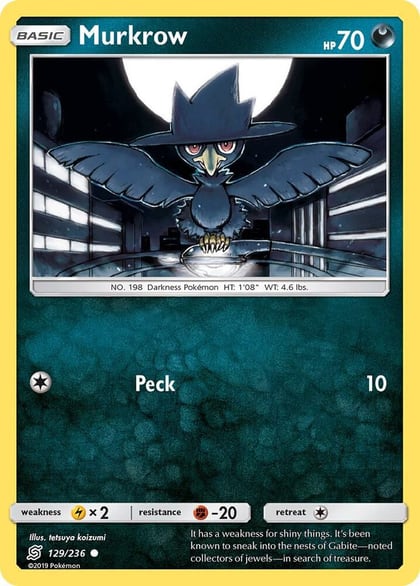 Murkrow (129), SM - Unified Minds 129/236