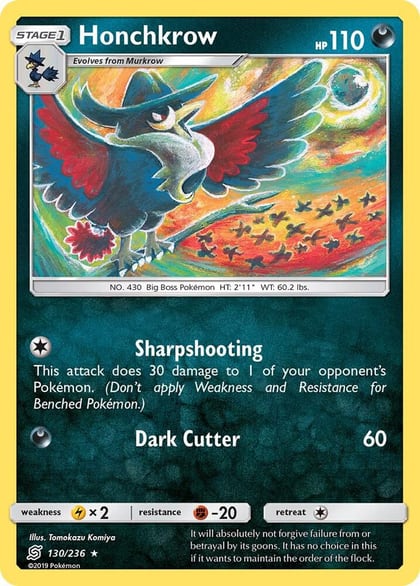 Honchkrow, SM - Unified Minds 130/236