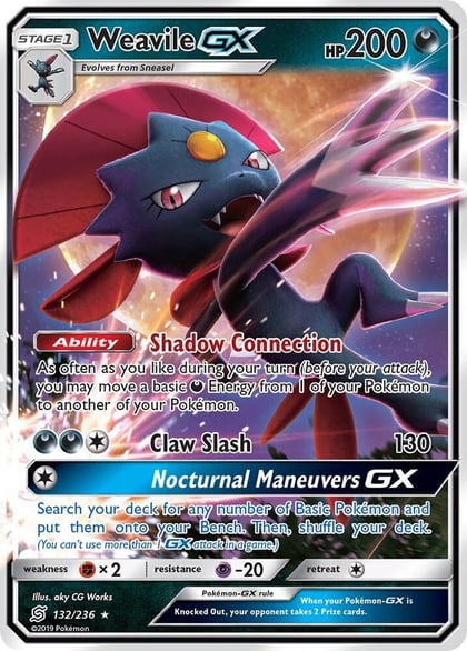 Weavile GX, SM - Unified Minds 132/236