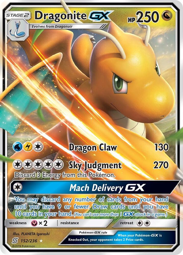 Dragonite GX, SM - Unified Minds 152/236