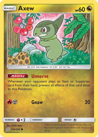 Axew, SM - Unified Minds 154/236