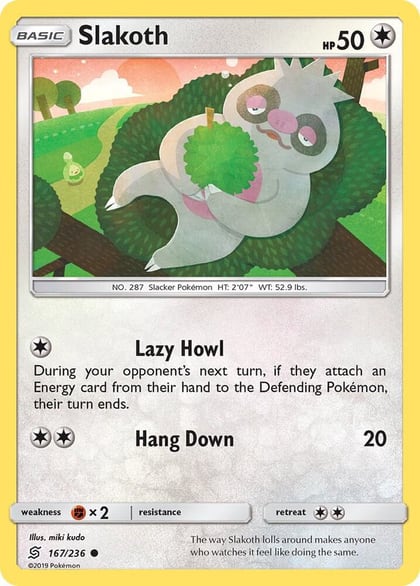 Slakoth (167), SM - Unified Minds 167/236