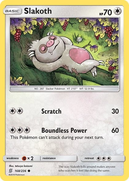 Slakoth (168), SM - Unified Minds 168/236