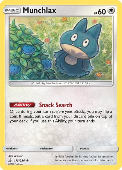 Munchlax, SM - Unified Minds 173/236