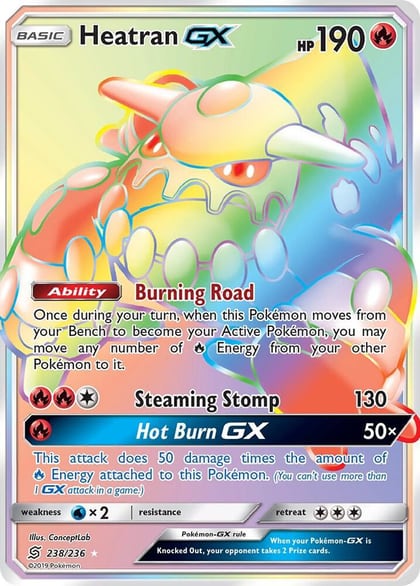 Heatran GX (Secret), SM - Unified Minds 238/236