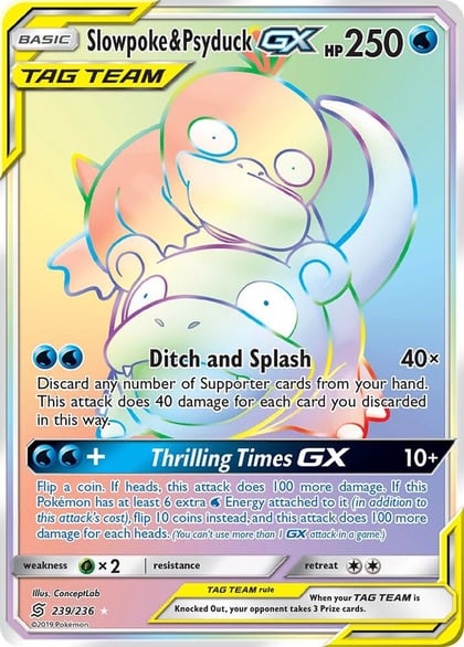 Slowpoke & Psyduck GX (Secret), SM - Unified Minds 239/236