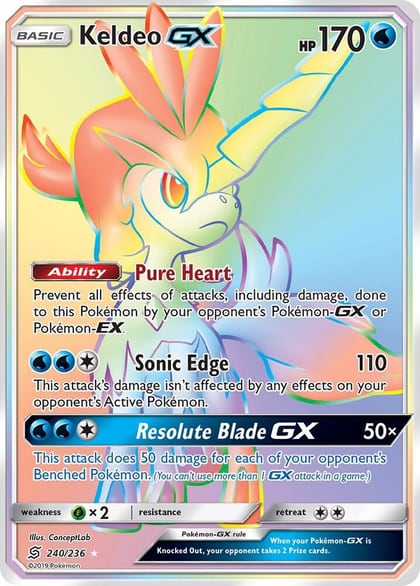 Keldeo GX (Secret), SM - Unified Minds 240/236