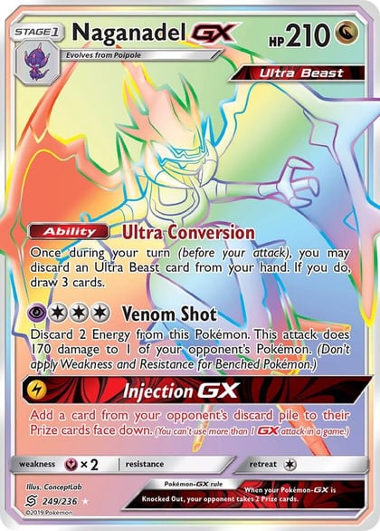 Naganadel GX (Secret), SM - Unified Minds 249/236