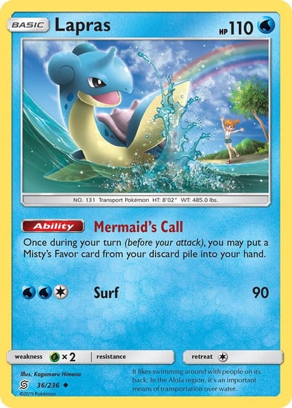 Lapras, SM - Unified Minds 36/236