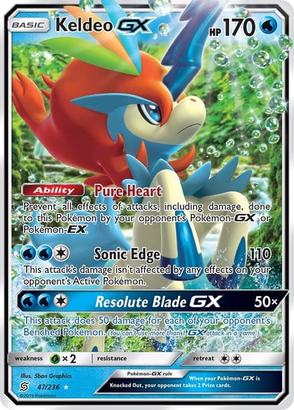 Keldeo GX, SM - Unified Minds 47/236