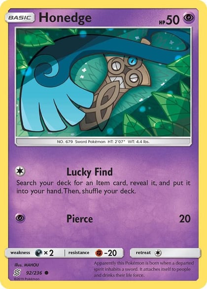Honedge (92), SM - Unified Minds 92/236