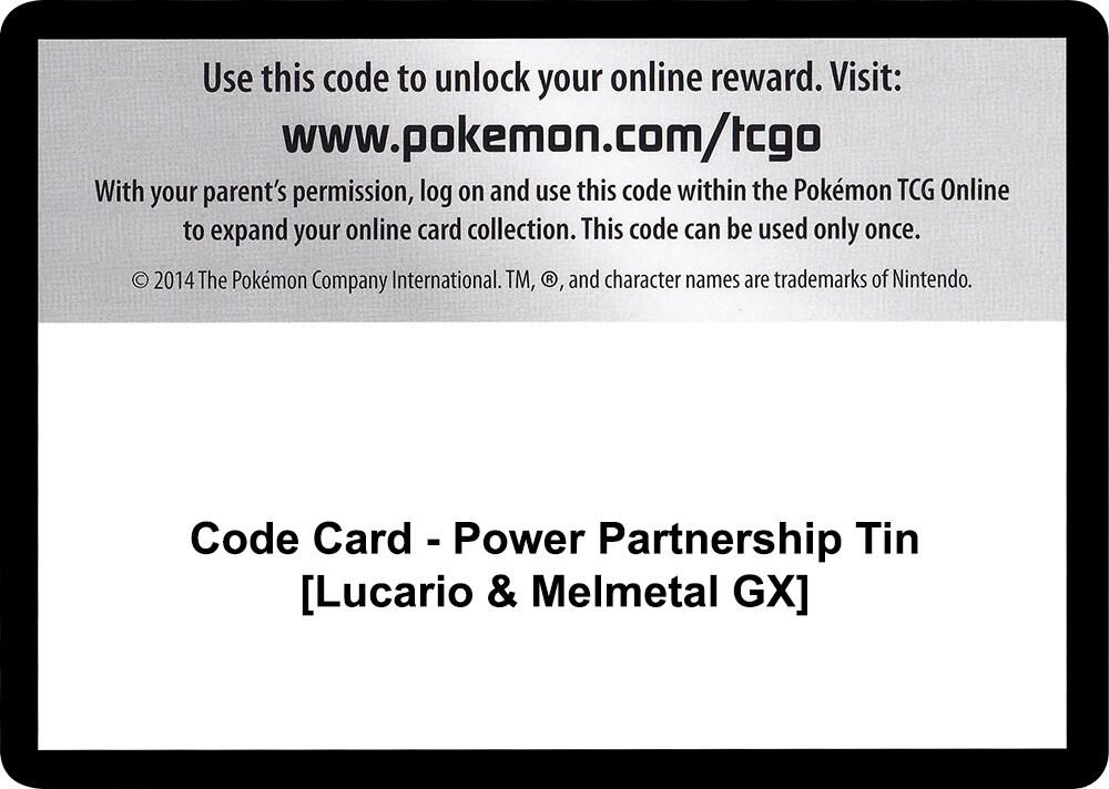 Code Card - Power Partnership Tin [Lucario & Melmetal GX], SM - Unified Minds P266525