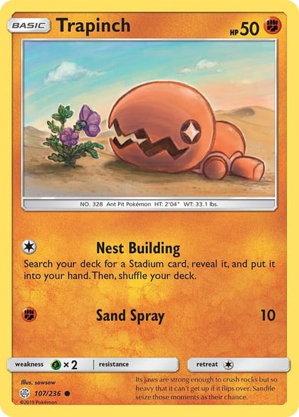 Trapinch - 107/236, SM - Cosmic Eclipse 107/236
