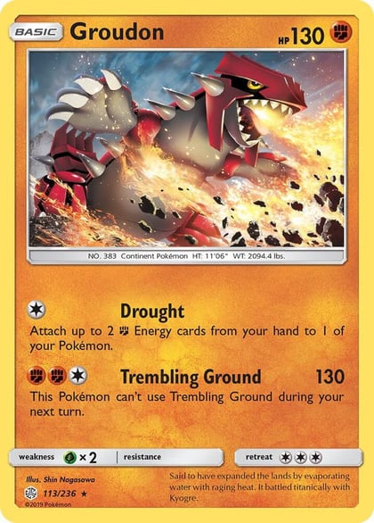 Groudon, SM - Cosmic Eclipse 113/236