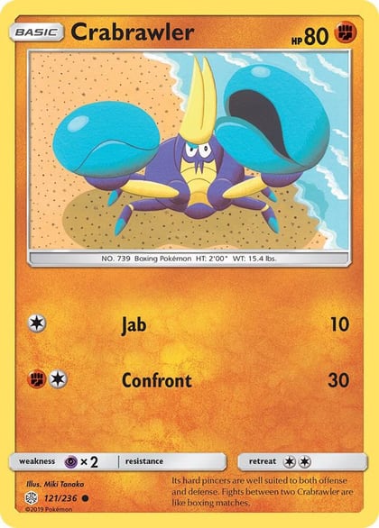 Crabrawler, SM - Cosmic Eclipse 121/236
